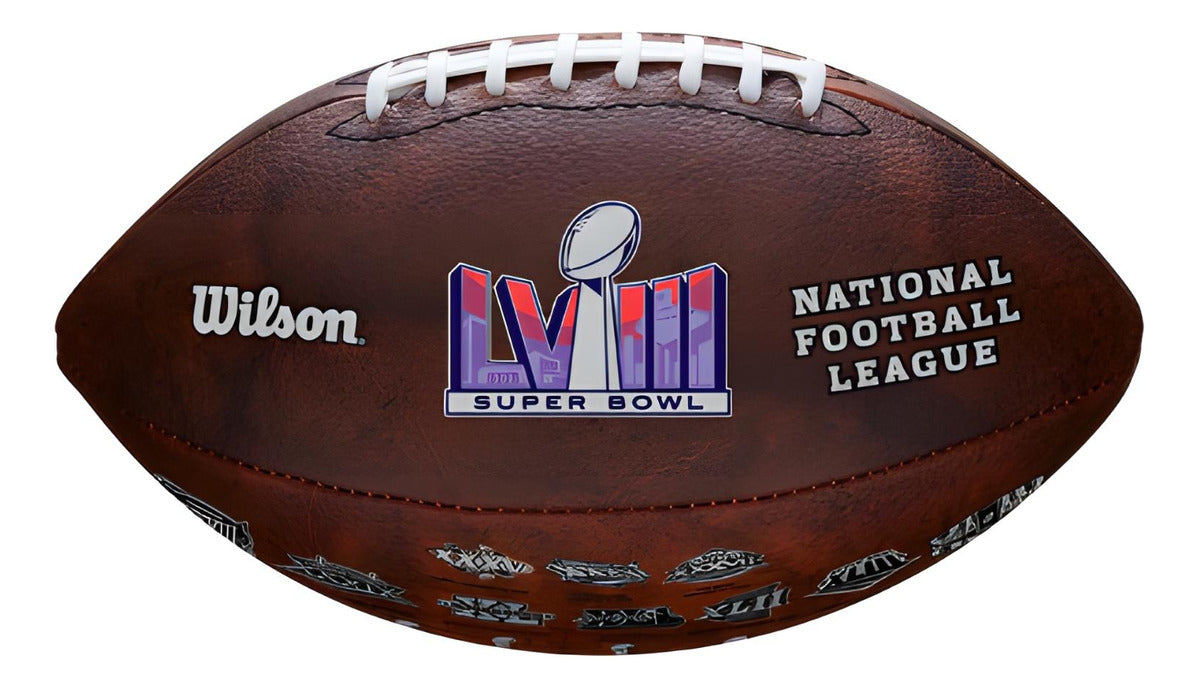 Balón Wilson Super Bowl Lviii Throwback Logos Official