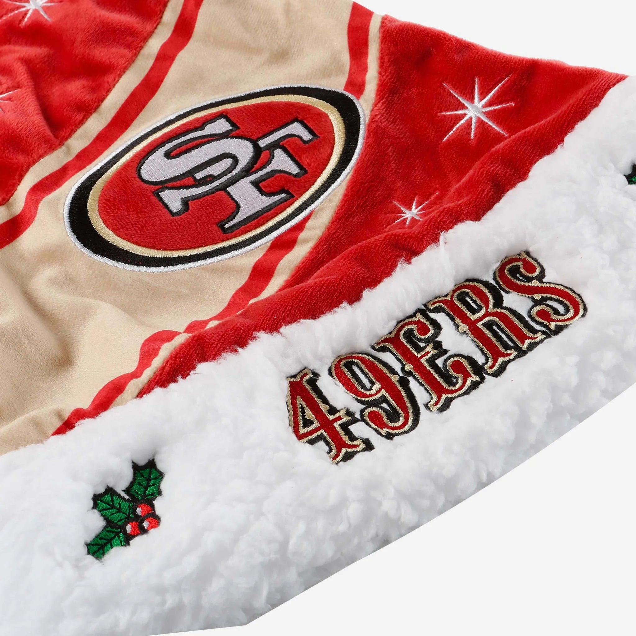 Gorro de Santa Navidad de Fútbol Americano NFL 49ers