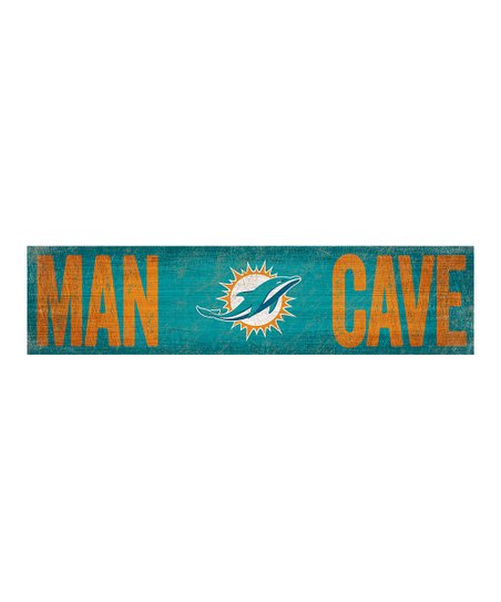 Letrero Madera Man Cave Sign Dolphins